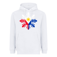 White philippine flag hoodie pinoy flag filipino shirt pinoy sun Heavyweight Hoodie - linhVisuals