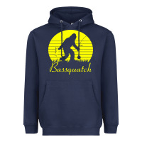 Navy bassquatch bigfoot Heavyweight Hoodie - linhVisuals