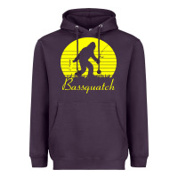 Plum bassquatch bigfoot Heavyweight Hoodie - linhVisuals