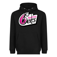 Black sydney sixers Heavyweight Hoodie - linhVisuals