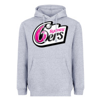 Heather Grey sydney sixers Heavyweight Hoodie - linhVisuals