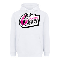 White sydney sixers Heavyweight Hoodie - linhVisuals