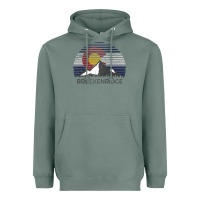 Sage breckenridge colorado x co flag mountain peak raglan baseball tee Heavyweight Hoodie - linhVisuals
