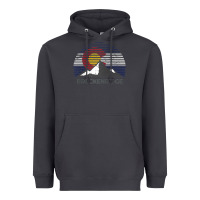 Breckenridge Colorado X Co Flag Mountain Peak Raglan Baseball Tee Heavyweight Hoodie | Teevron