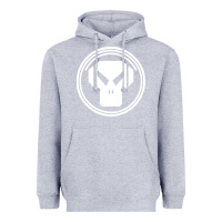 Heather Grey metalheadz Heavyweight Hoodie - linhVisuals