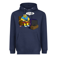 Navy the king of the sports Heavyweight Hoodie - linhVisuals