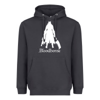 Smoke bloodborne zipped Heavyweight Hoodie - linhVisuals