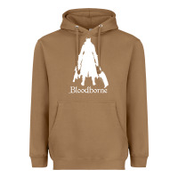 Toasted Coconut bloodborne zipped Heavyweight Hoodie - linhVisuals