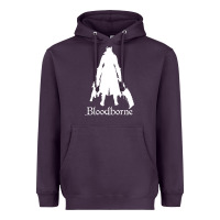 Plum bloodborne zipped Heavyweight Hoodie - linhVisuals