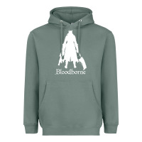 Sage bloodborne zipped Heavyweight Hoodie - linhVisuals