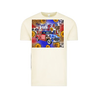 Vintage Arctic Fourth Of July Sunflowers Truck Vintage Tee - FaDigitalArtStudio