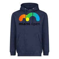 Navy miami open Heavyweight Hoodie - linhVisuals