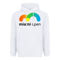 White miami open Heavyweight Hoodie - linhVisuals