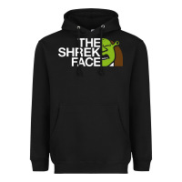 Black the shrek face Heavyweight Hoodie - linhVisuals