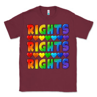 Burgundy Rights rights rights pride Classic Tee - CowGirlArtShop