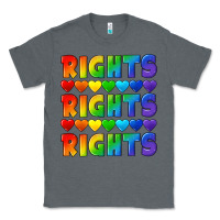 Charcoal Heather Rights rights rights pride Classic Tee - CowGirlArtShop