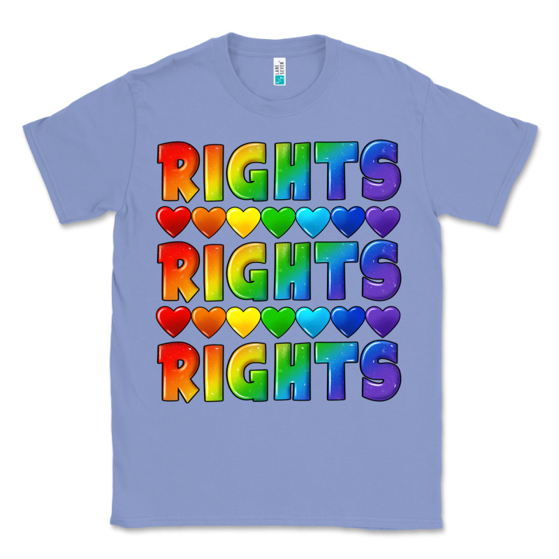 Rights Rights Rights Pride Classic Tee by CowGirlArtShop | Teevron