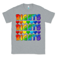Heather Grey Rights rights rights pride Classic Tee - CowGirlArtShop