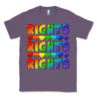 Lavender Rights rights rights pride Classic Tee - CowGirlArtShop