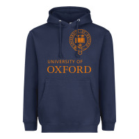 Navy oxford Heavyweight Hoodie - linhVisuals