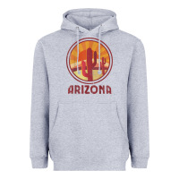 Heather Grey arizona cactus sunset scene graphic t shirt Heavyweight Hoodie - linhVisuals