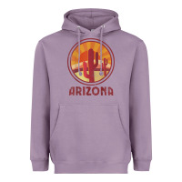 Lavender arizona cactus sunset scene graphic t shirt Heavyweight Hoodie - linhVisuals