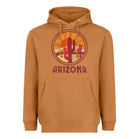 Meerkat arizona cactus sunset scene graphic t shirt Heavyweight Hoodie - linhVisuals
