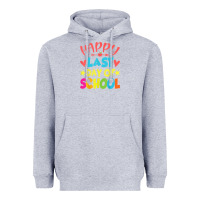 Heather Grey happy last day of school teacher boys girls school last day Heavyweight Hoodie - linhVisuals