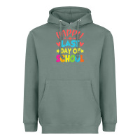 Sage happy last day of school teacher boys girls school last day Heavyweight Hoodie - linhVisuals