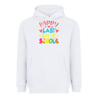 White happy last day of school teacher boys girls school last day Heavyweight Hoodie - linhVisuals