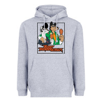 Heather Grey buddy thunderstruck friend Heavyweight Hoodie - linhVisuals
