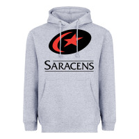 Heather Grey saracens Heavyweight Hoodie - linhVisuals
