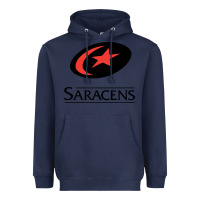 Navy saracens Heavyweight Hoodie - linhVisuals