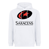 White saracens Heavyweight Hoodie - linhVisuals