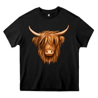 Black long haired cow Heavy Core Tee - Jasminsmagicworld