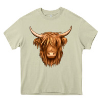 Mossy long haired cow Heavy Core Tee - Jasminsmagicworld