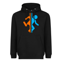 Black portal   portal Heavyweight Hoodie - linhVisuals