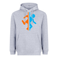 Heather Grey portal   portal Heavyweight Hoodie - linhVisuals