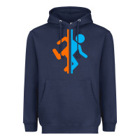 Navy portal   portal Heavyweight Hoodie - linhVisuals