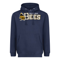 Navy salt lake city bees Heavyweight Hoodie - linhVisuals
