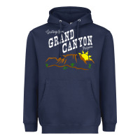 Navy arizona grand canyon greetings souvenir tee shirt Heavyweight Hoodie - linhVisuals