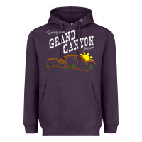 Plum arizona grand canyon greetings souvenir tee shirt Heavyweight Hoodie - linhVisuals