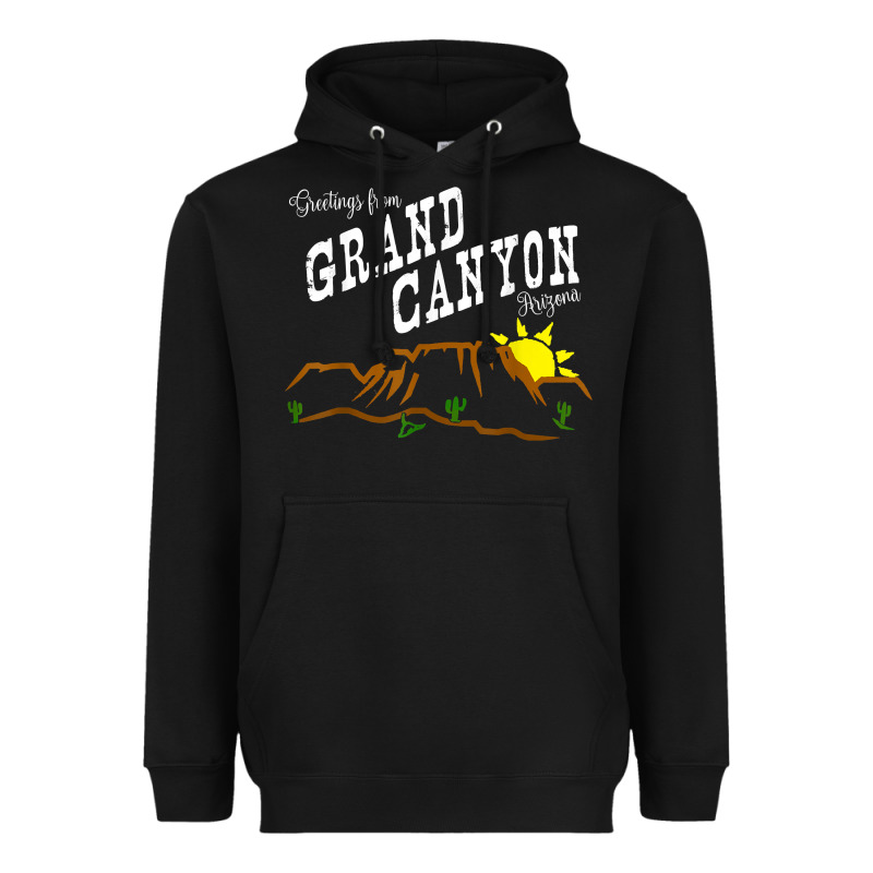 Arizona Grand Canyon Greetings Souvenir Tee Shirt Heavyweight Hoodie by linhVisuals | Teevron