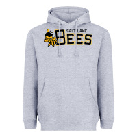 Heather Grey salt lake city bees Heavyweight Hoodie - linhVisuals