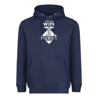 Navy my husband is a nurse im a proud wife of a nurse Heavyweight Hoodie - linhVisuals