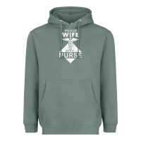 Sage my husband is a nurse im a proud wife of a nurse Heavyweight Hoodie - linhVisuals