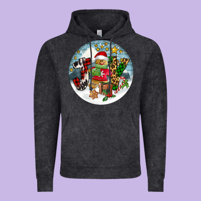 Joy Gingerbread Vintage Hoodie Designed By Fadigitalartstudio