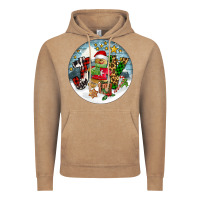Vintage Coffee Joy gingerbread Vintage Hoodie - FaDigitalArtStudio