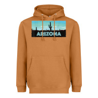 Meerkat arizona shirt   saguaro cactus desert landscape t shirt Heavyweight Hoodie - linhVisuals