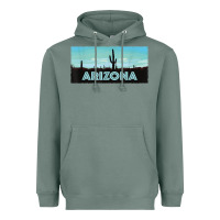 Sage arizona shirt   saguaro cactus desert landscape t shirt Heavyweight Hoodie - linhVisuals